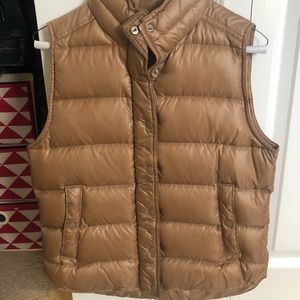 J. Crew Gold Puffer Vest
